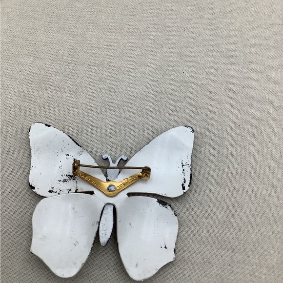 Vintage German Enamel Butterfly Brooch - Picture 6 of 6
